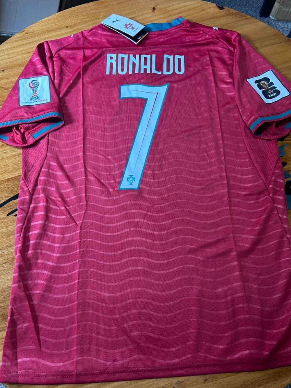 Cristiano Ronaldo #7 World Cup Portugal Soccer PUMA Jersey Men's Sizes - Picture 9 of 10